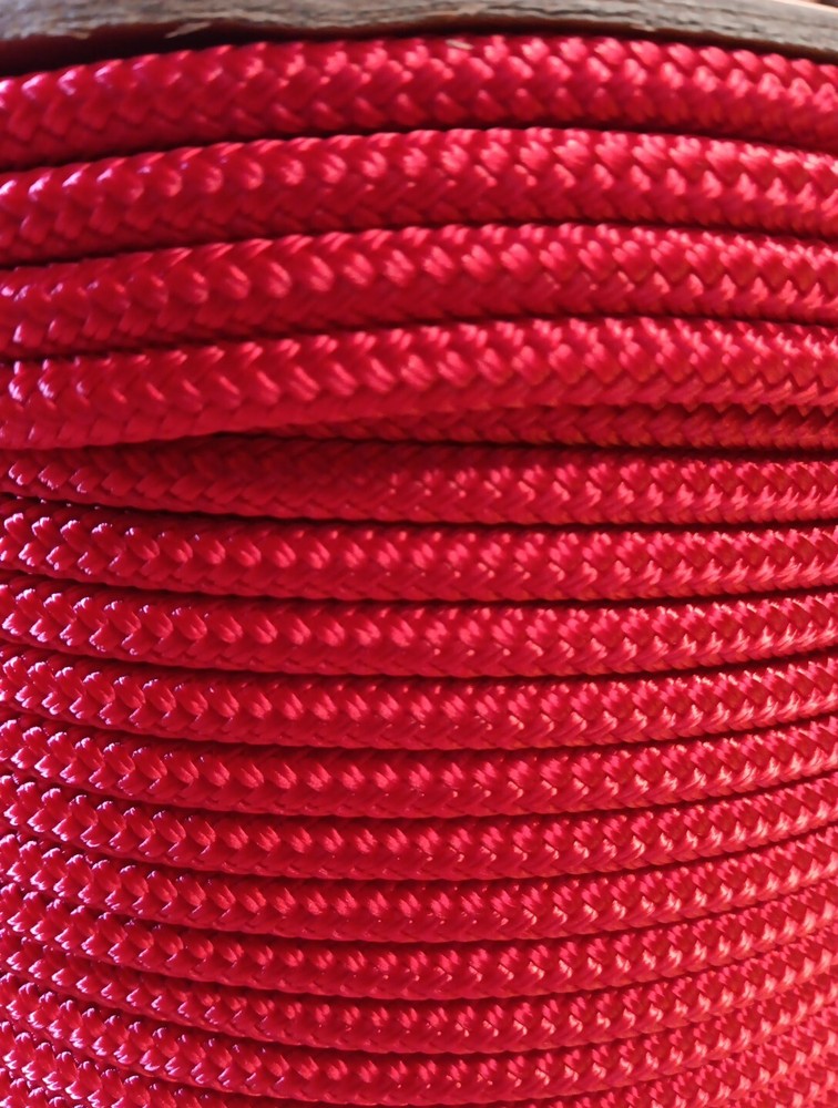 1/4 " x 200 ft. Double Braid-Yacht Braid Polyester rope. Made in USA.