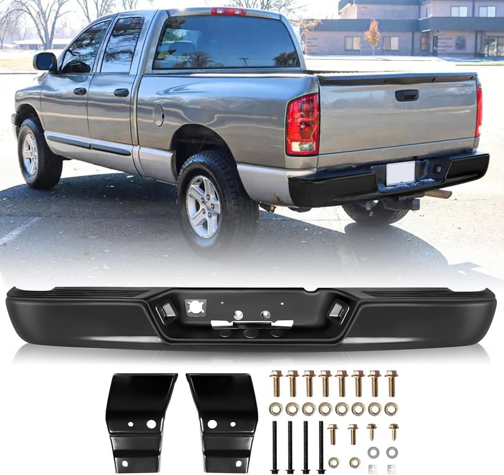 Rear Bumper Assembly Set Replacement for 2002-2008 Dodge Ram 1500/2003-2009 Dodg