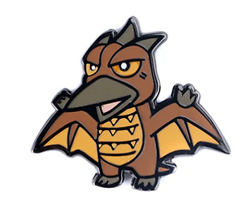 Godzilla Chibi Rodan Enamel Pin Pintrill