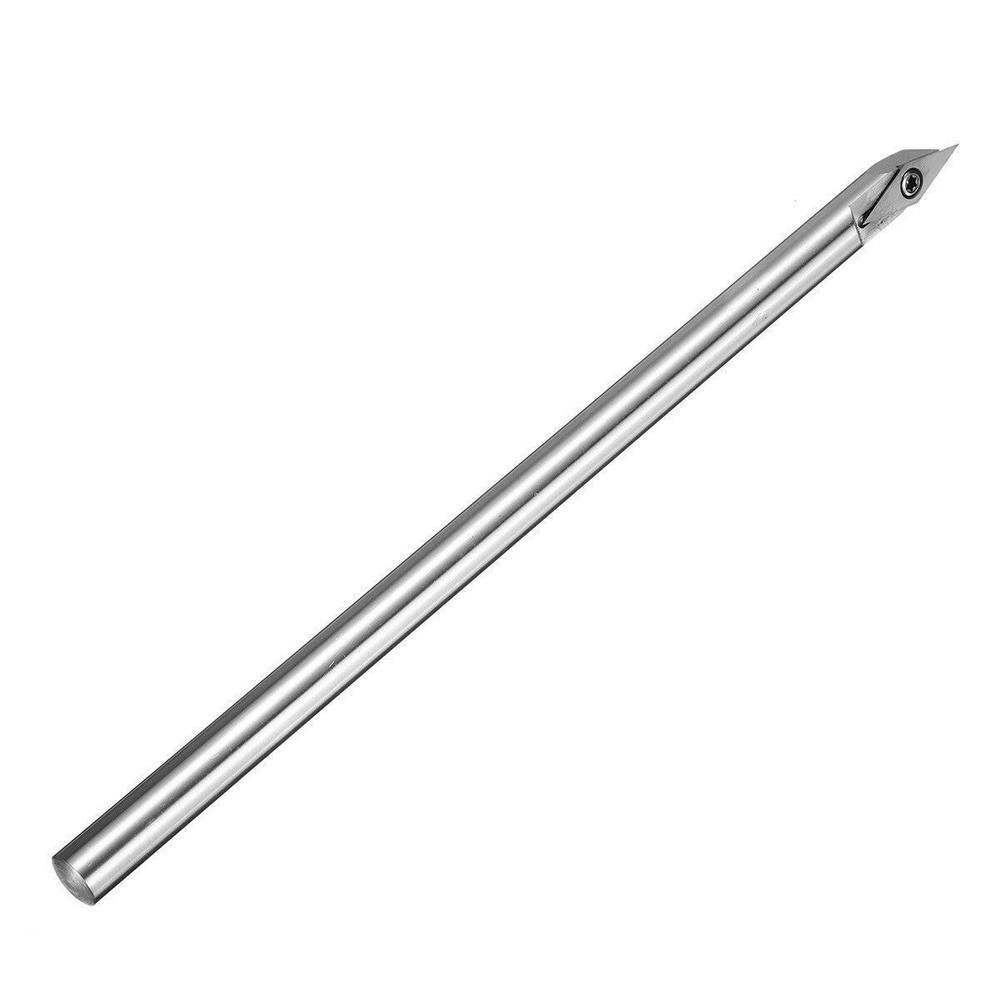 35° Wood Turning Chisel Carbide Tip Diamond Shape Insert Lathe Tool 12mm i
