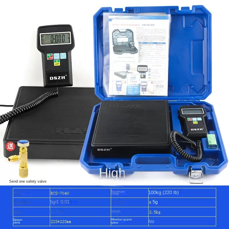 Refrigerant Electronic Scale Quantitative Filling Weighing Refrigerant