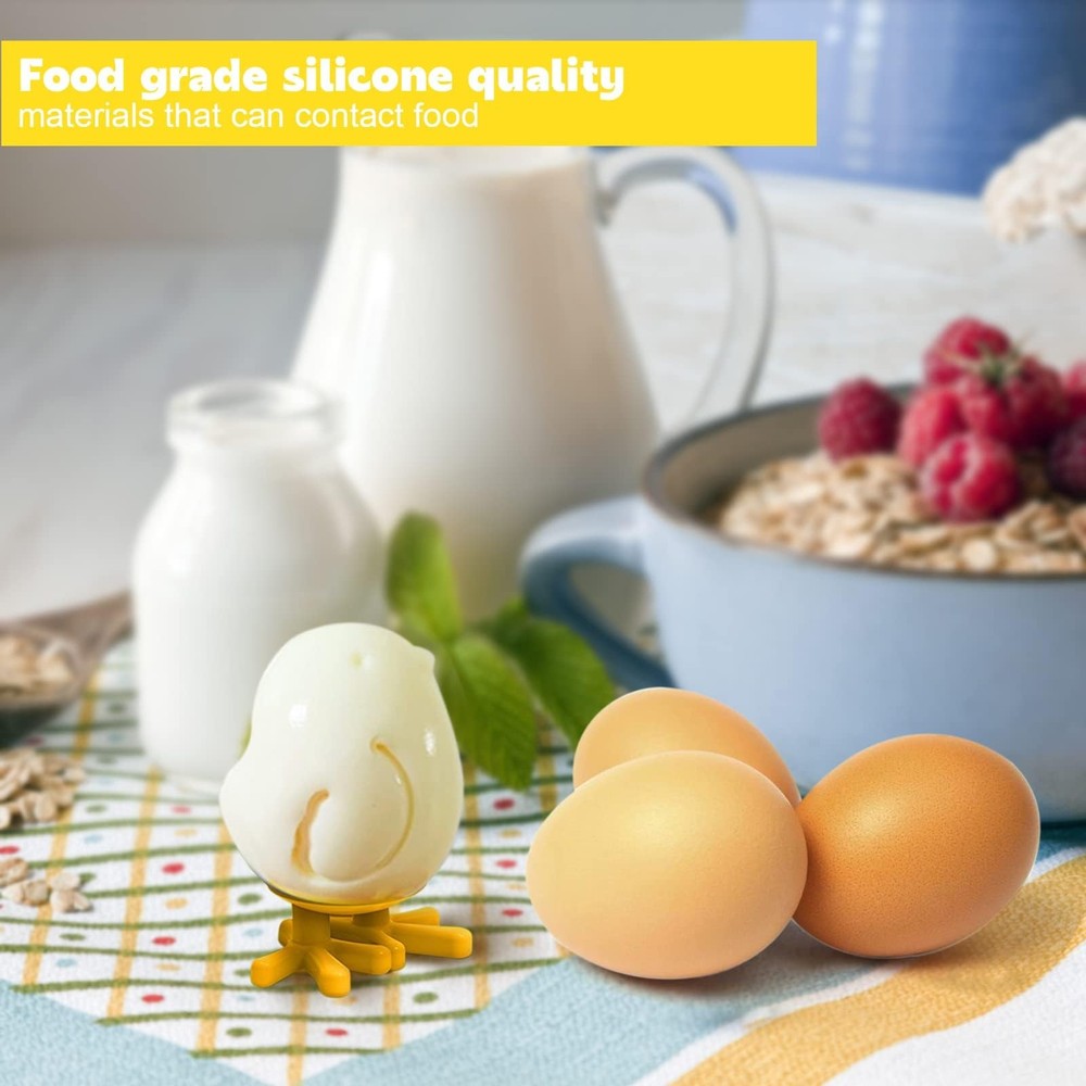 Fun Whimsical Reusable Safe Soft Easy-To-Clean Practical Chicken-shaped Egg Mold