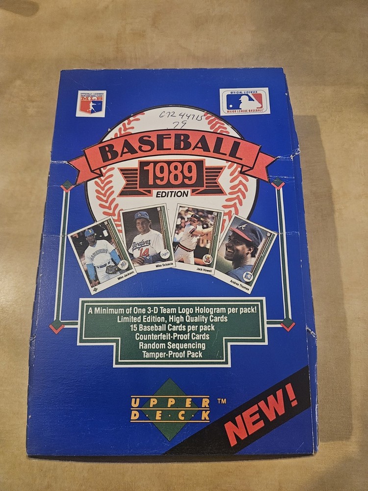 Upper Deck 1989 Baseball Edition Box Low Series SEALED packs