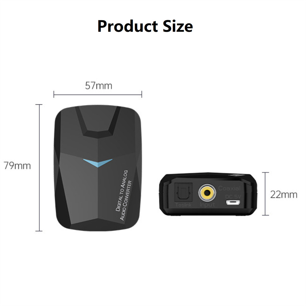 1 Pcs Bluetooth 5.0 Audio Adapter Connector Durable Replacement Acceccories