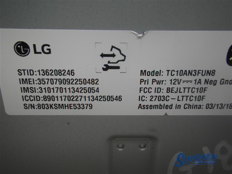 Chevrolet Silverado 1500 2018 Telematics Interface Module 84293872 6525