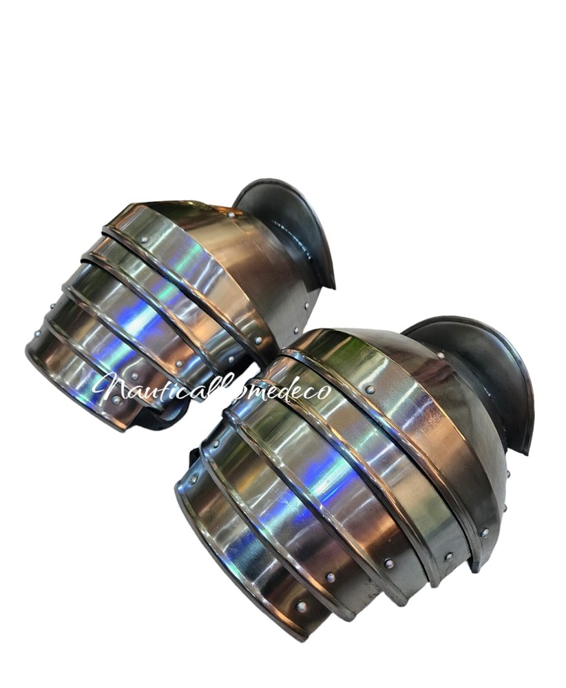 Ancient Warrior Pauldrons Shoulder Gorget  Armor Halloween Fantasy Prop