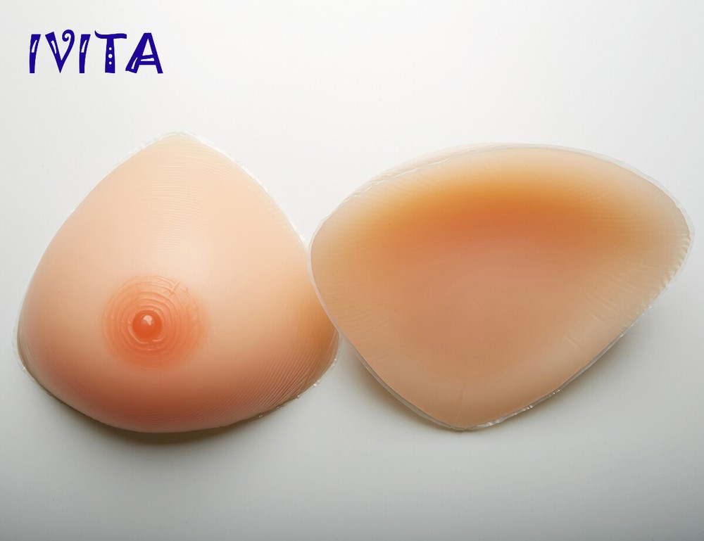 A-FF Cup Triangle Silicone Breast Forms Crossdresser Bra Enhancer Pad Inserts