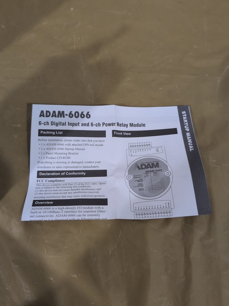 Advantech Adam 6066 6DO/6DI Power Relay Module