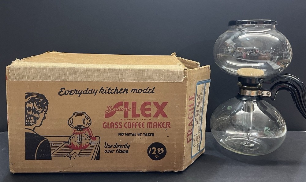 Silex Pyrex Bubble Glass Coffee Maker with Box