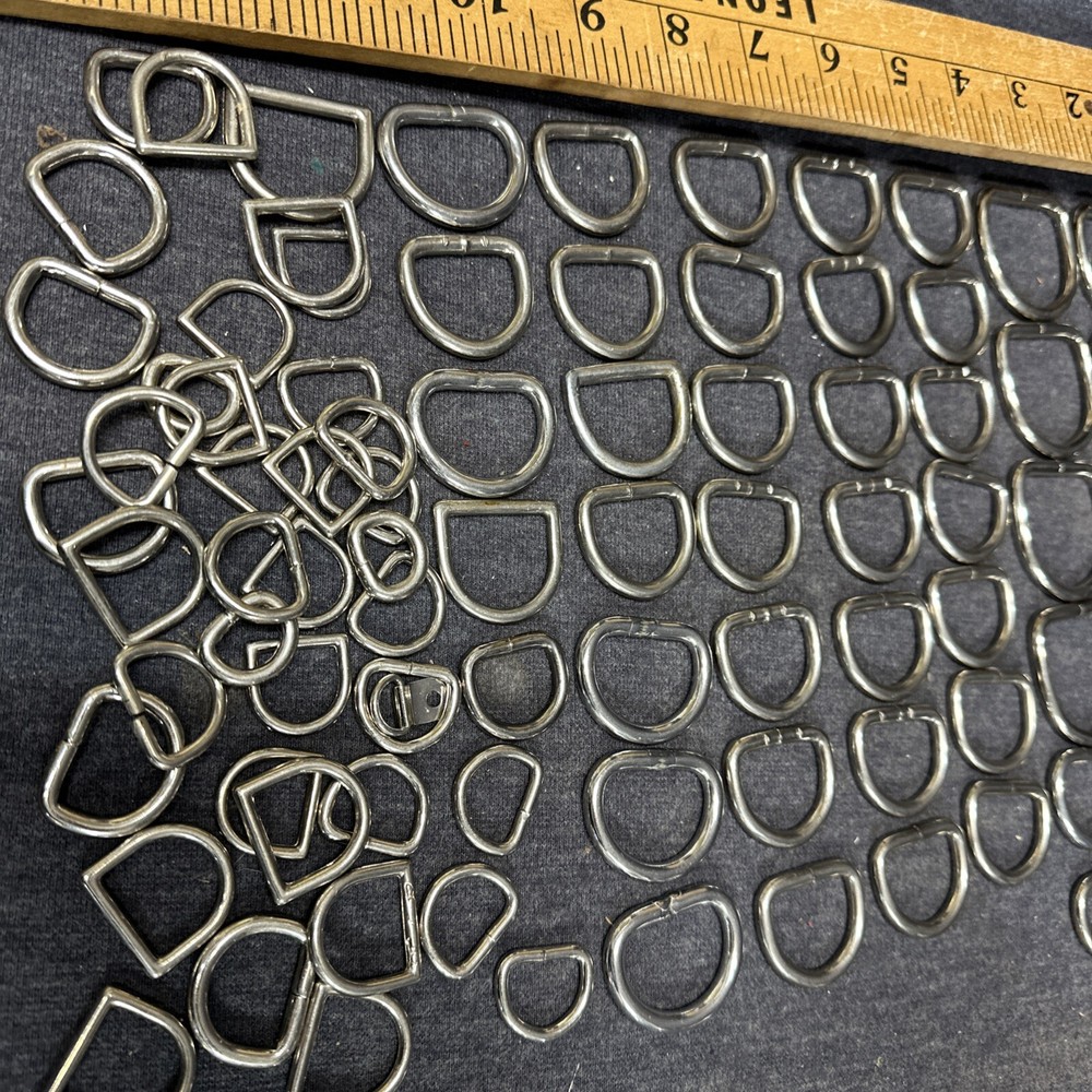 Lot Assorted Sizes Saddle Dee D Rings Saddle Tack