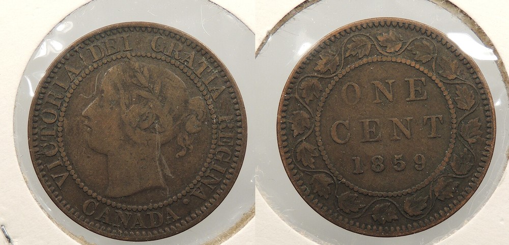 CANADA 1859 Cent Victoria #WC93550