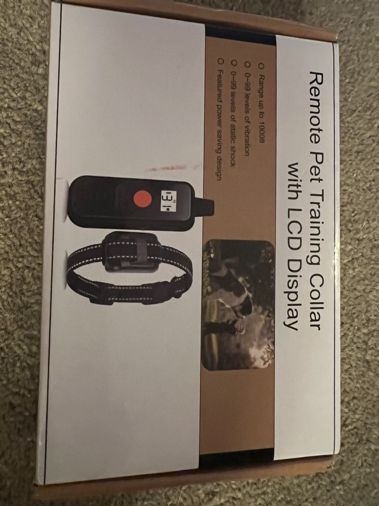 Remote pet training collar with lcd display & Outdoor Bark Control! You Get Both