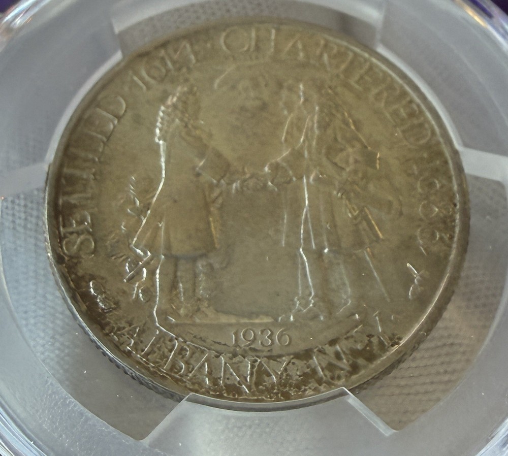 1936 ALBANY SILVER HALF DOLLAR PCGS MS 66