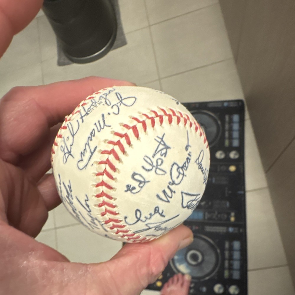 MLB Autographed Baseball Multiple Signatures Calvin Koon Ron Taylor Ed Kranepool