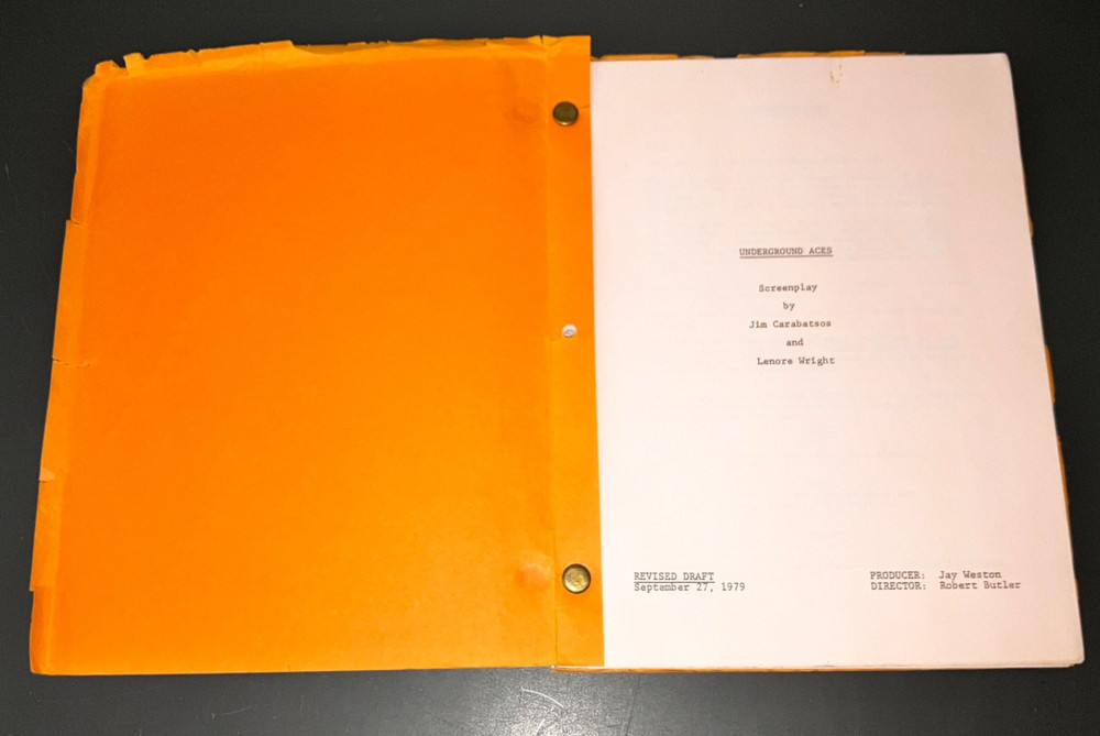 UNDERGROUND ACES (9/27/79) Revised Draft - ComedyFarce - 113 W/B/G/P Pages +COA!