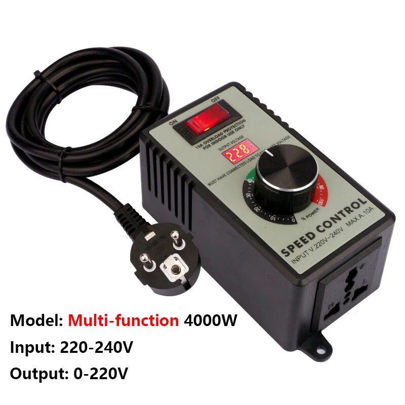 220V Stepless Speed Switch Angle Grinder Speed Controller Polisher Fan