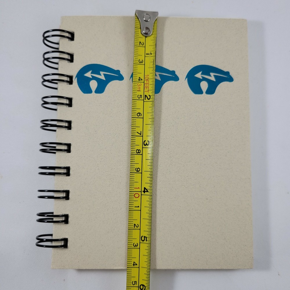 Zuni Bear Notepad with Blank Pages 5.5" Inches Small Spiral Notebook