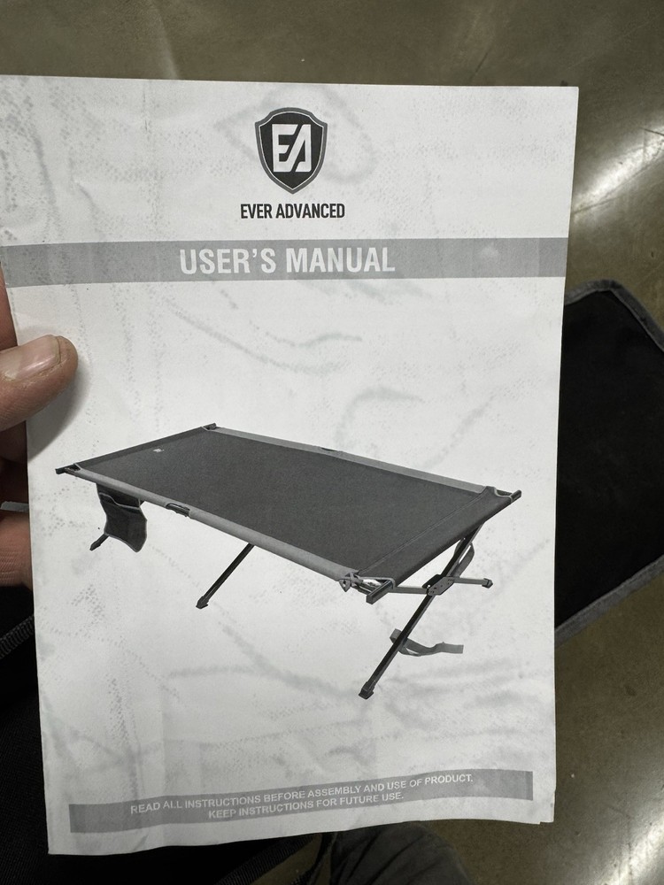 NEW Ever Advanced Emergency Oversized Sleeping Cot