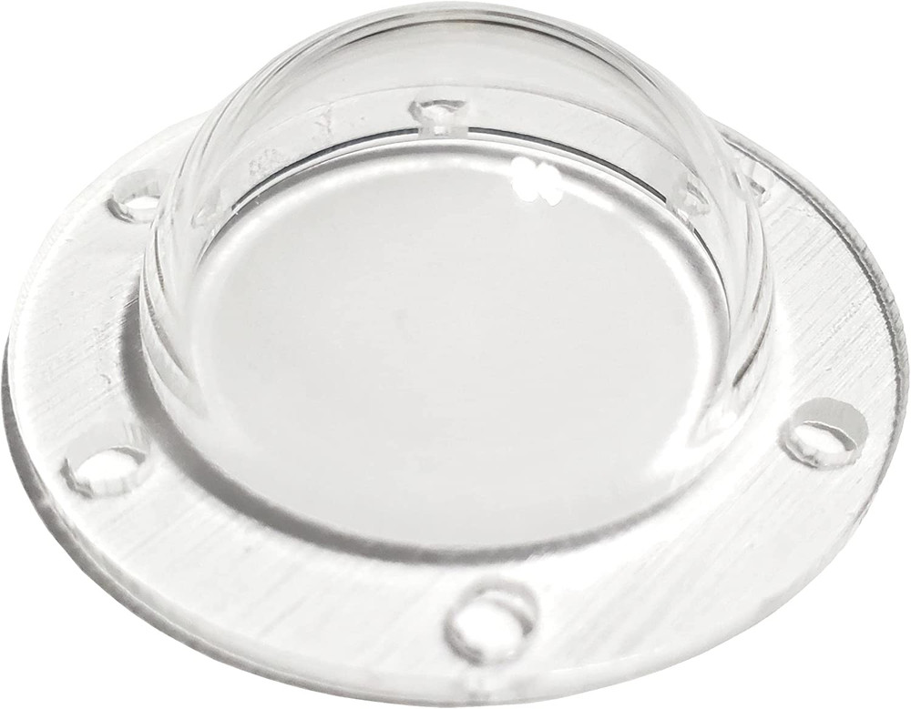 Acrylic Dome/Plastic Hemisphere - Clear (1" with Holes)