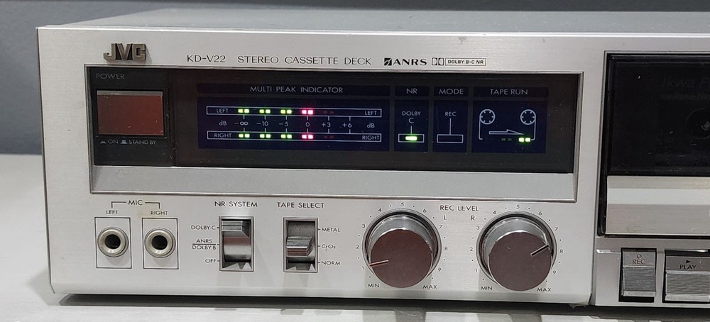 JVC KD-V22 Logic Control Cassette Deck (1983) Works
