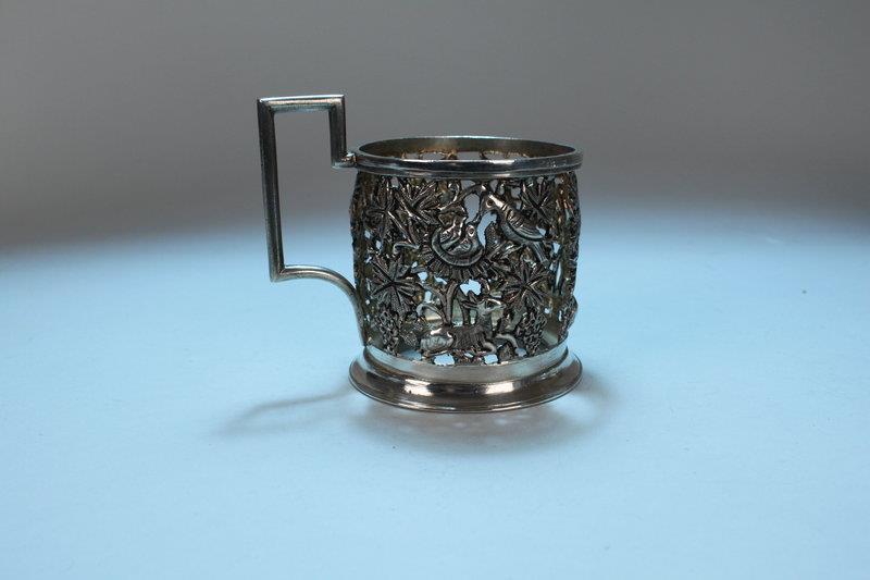 Antique Hand Crafted Repousse Silver Set.