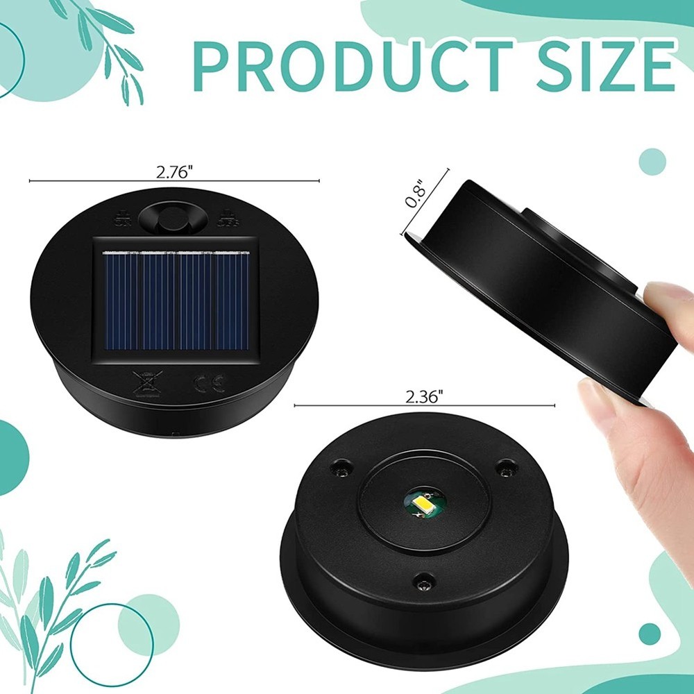 12 Pack Replacement Solar Light Parts Solar Light Replacement Tops LED8631