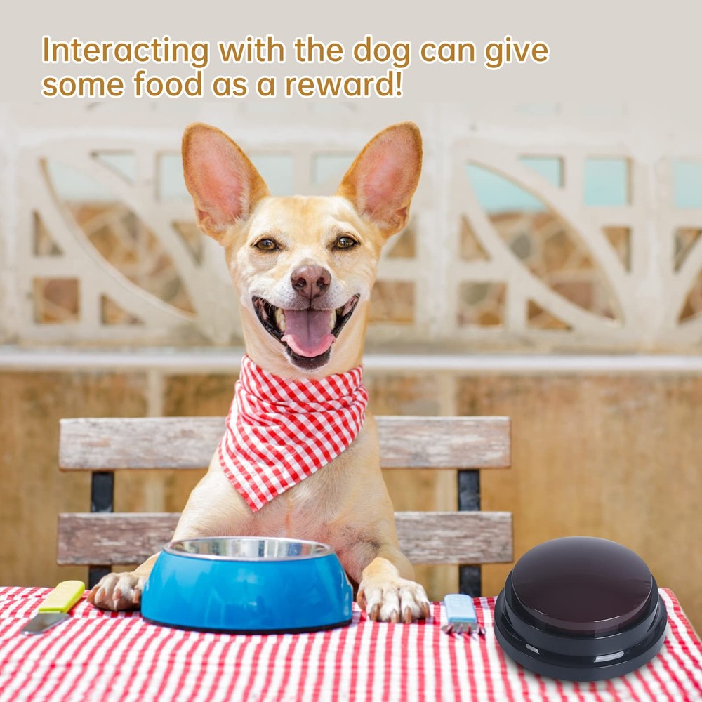 Voice Recording Button, 30 Second Record Button for Dog Pet Interactivity, Gi...