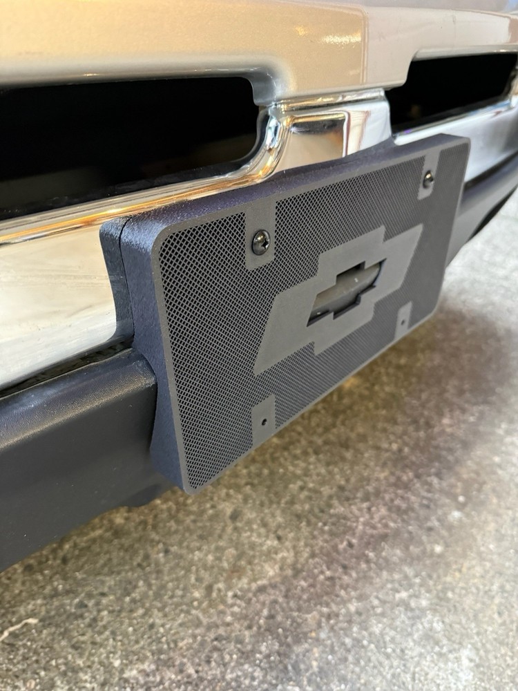 2003-2007 Front License Plate Bracket Chevrolet Silverado Flat Mounting Surface