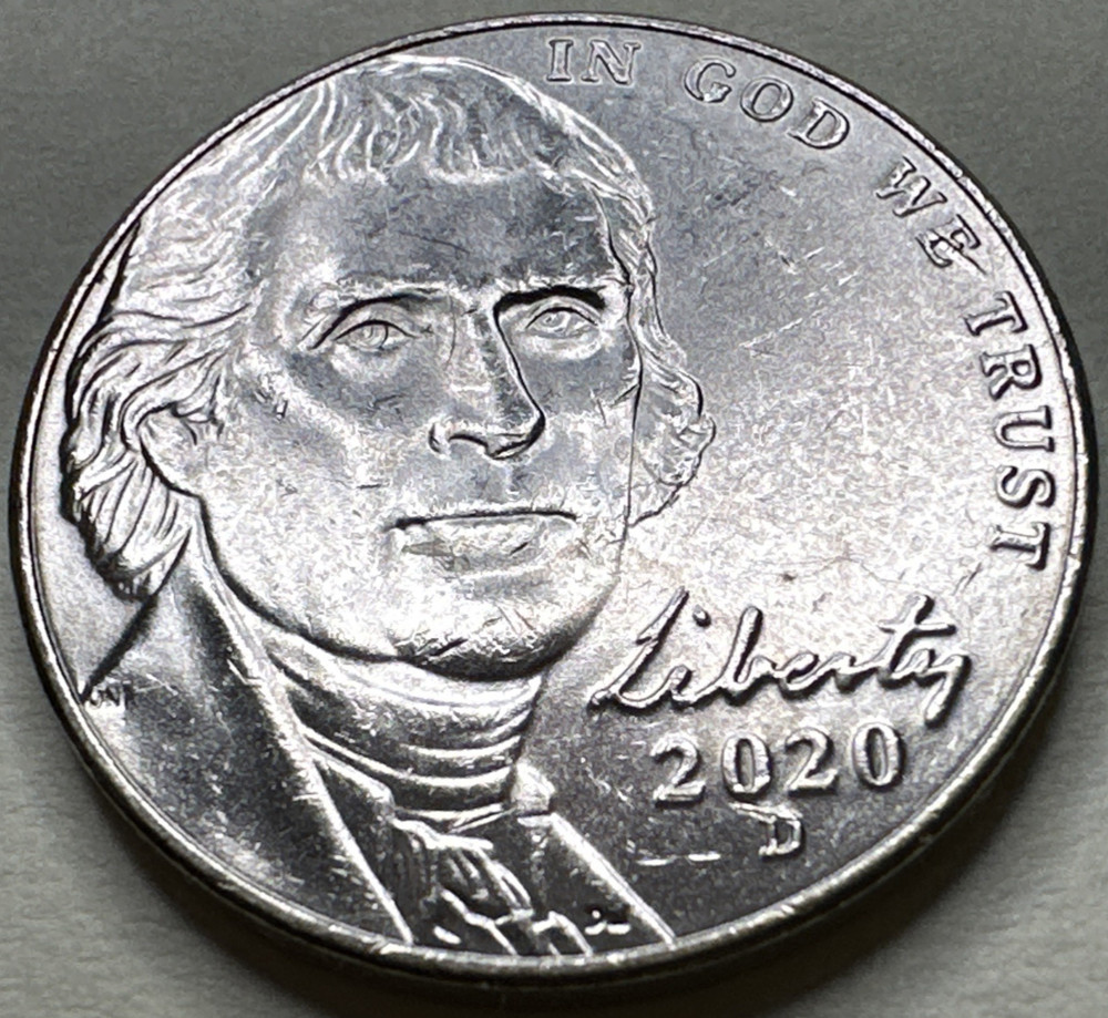 2020 D JEFFERSON NICKEL • 5C 1826X