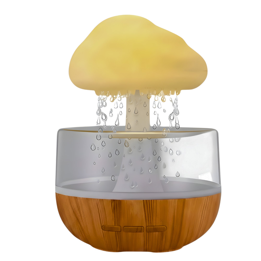 Rain Cloud Essential Oil Diffuser Humidifier 7 Color LED Light