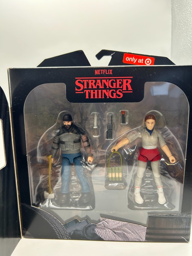 Stranger Things Eleven and Hopper 2-Pack - Two 4-Inch One Size, Multicolor