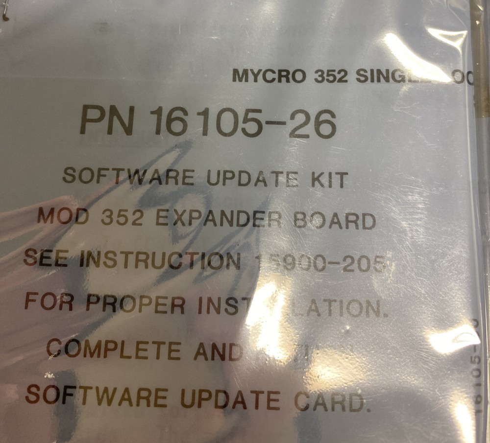 MOORE,16105-26,SOFTWARE UPDATE KIT MOD-352 New