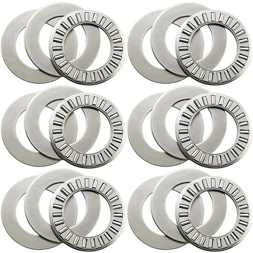 6 Sets Thrust Needle Roller BearingsRoller Bearing with Two Washers 3/4