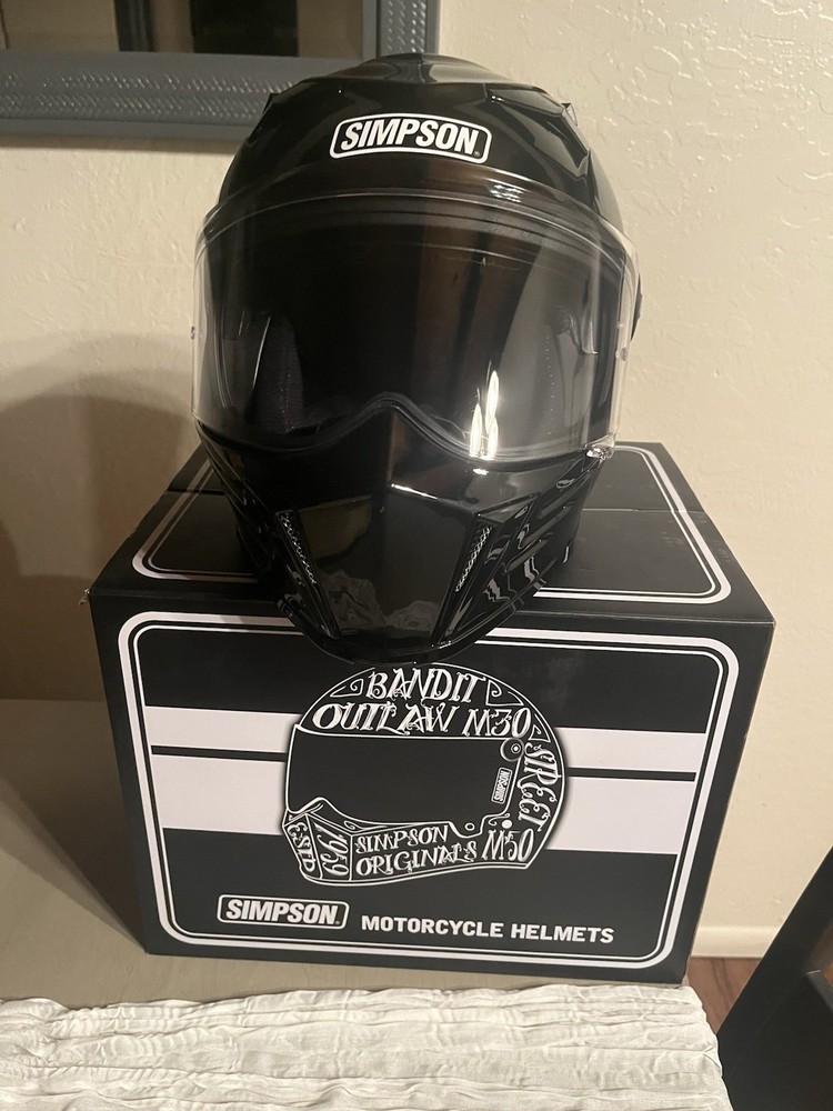 Simpson Mod Bandit Full face Helmet Gloss black Medium