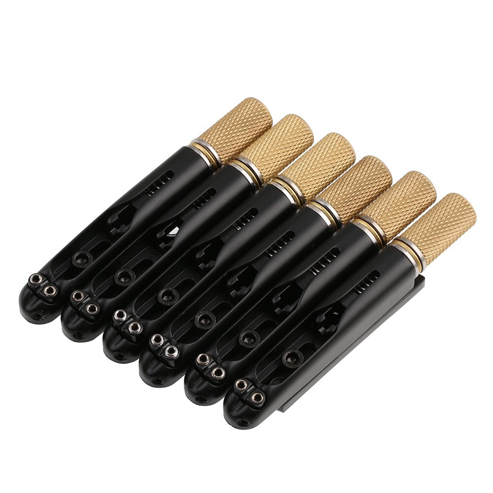 Fanned Frets 6 String Headless Guitar Bridge & String Lock Set