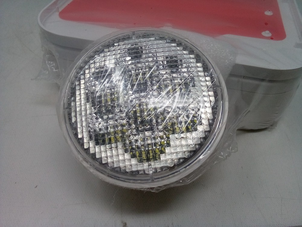 Led Exit Sign Emergency Light Combo Adjustable Two Head,Double Sided and Battery