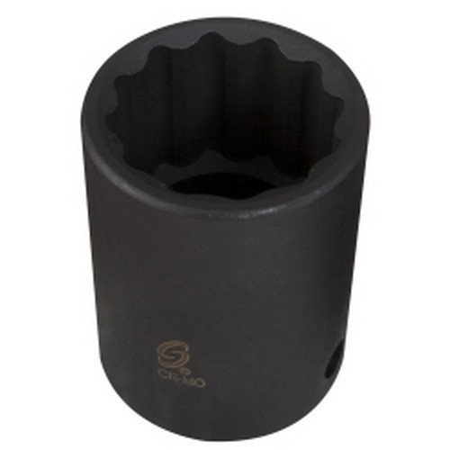 Sunex Tools 221ZM 1/2" Drive 12 Point Standard Impact Socket 21mm