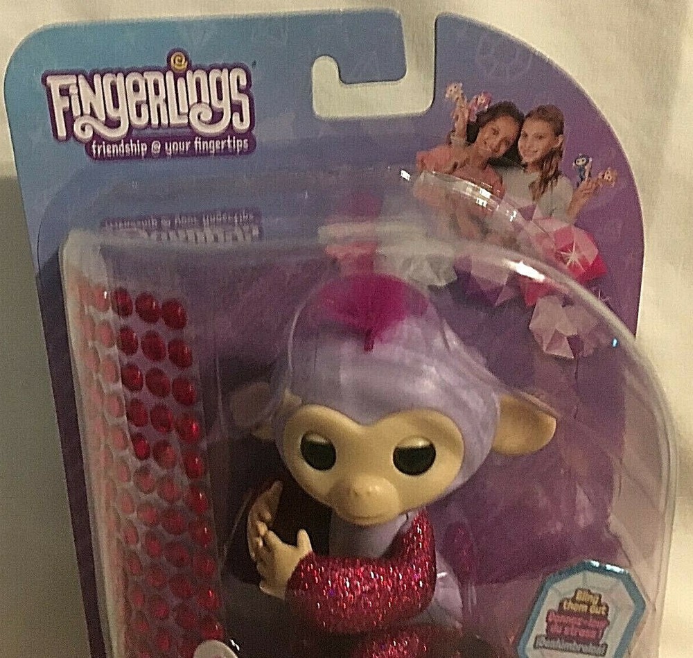 NEW WowWee Fingerlings 2019 GLITZ Bling Interactive Monkey Toy Limited Edition