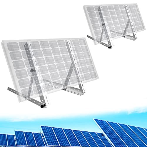 2 Sets 45Inch Solar Panel Mounting Brackets with Adjustable Solar Panel Tilt