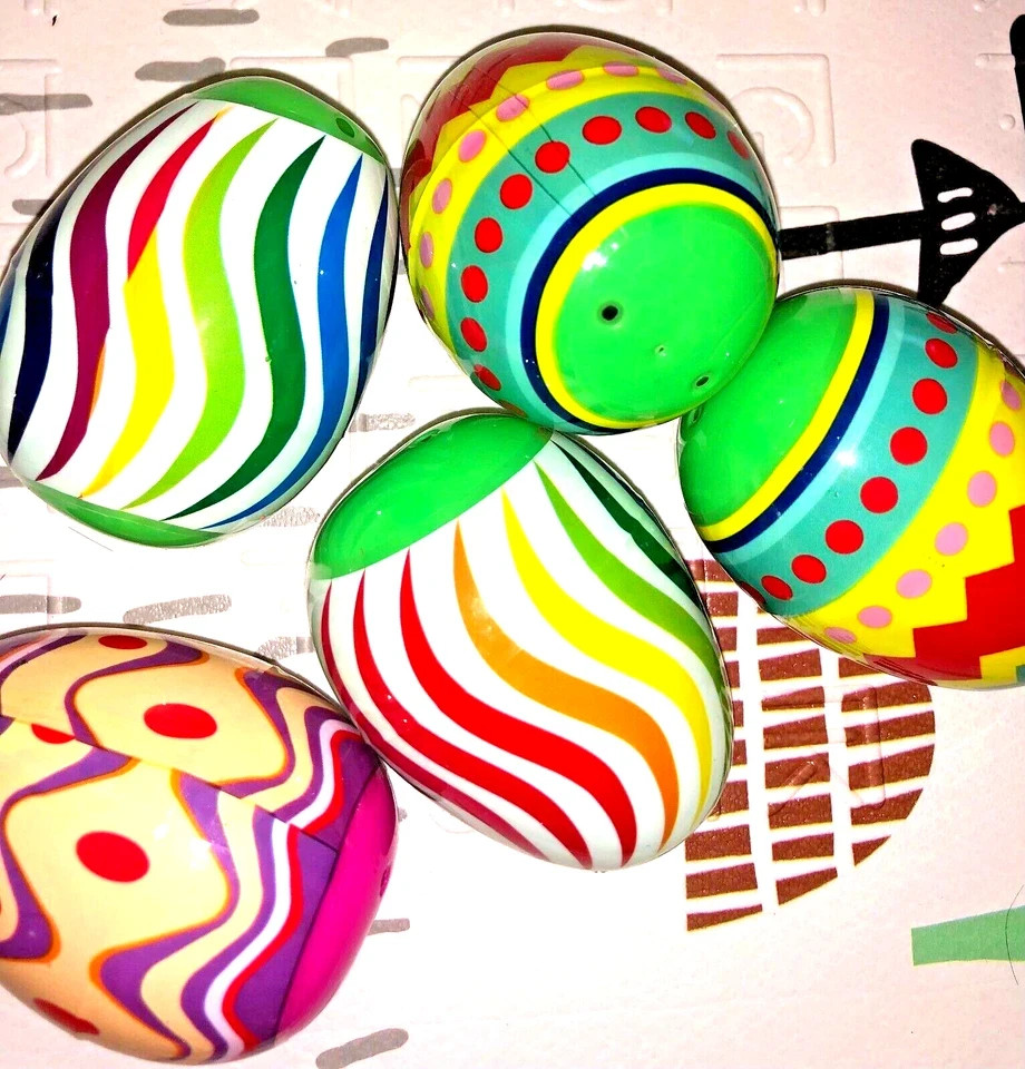 24 PCS Filled Easter Eggs with Fidget Toys, Prefilled Colourful Plastic