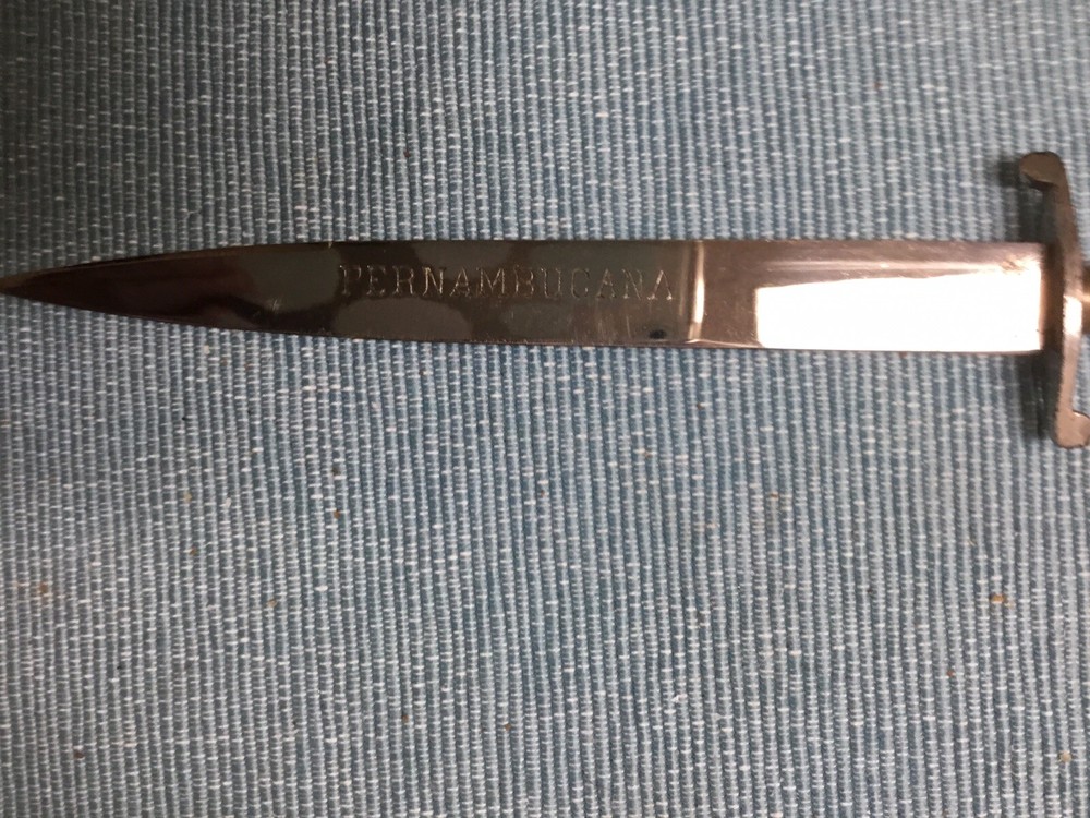 Vintage Brazilian Commando Knife Or Dagger With Original Sheath