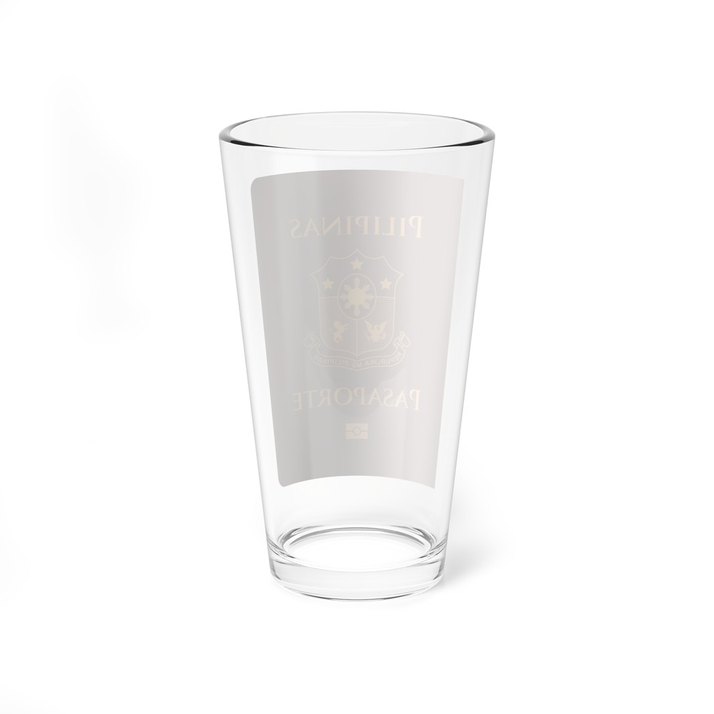 Regular Philippine Passport - Pint Glass 16oz