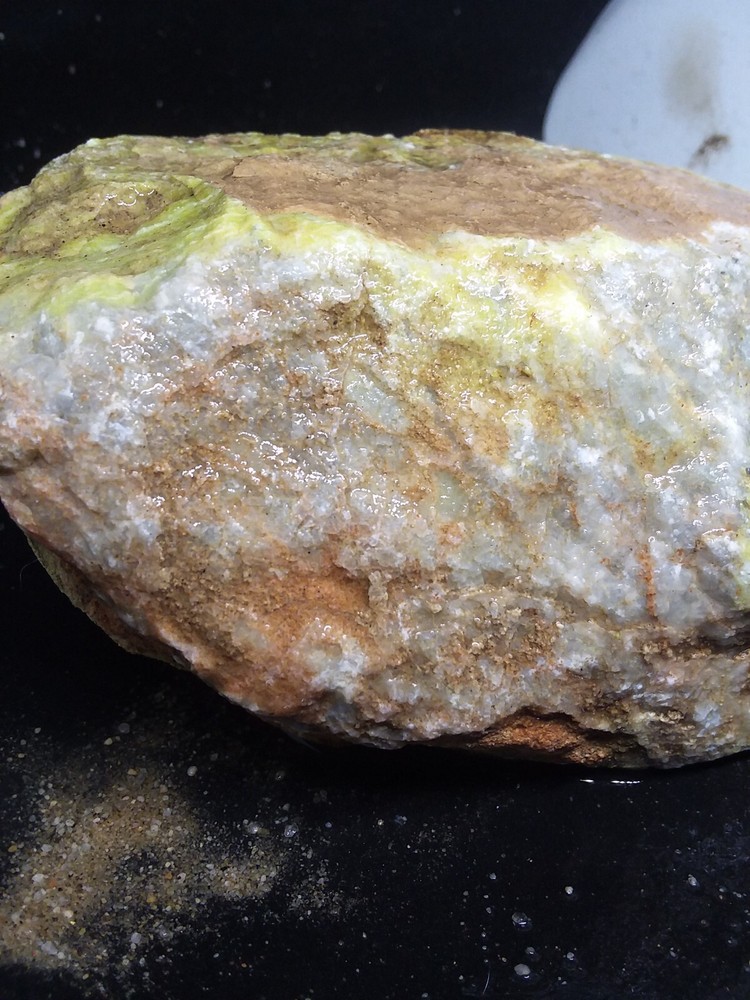 Blue White Calcite Specimen Display Collect Material Rough