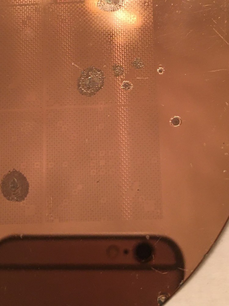 4" Unknown Silicon Wafer 1980s Extremely Rare