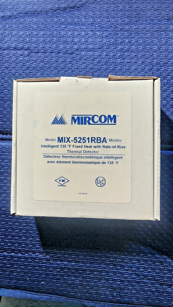 MIRCOM MIX-5251RBA Heat Detector 135F Fixed Heat