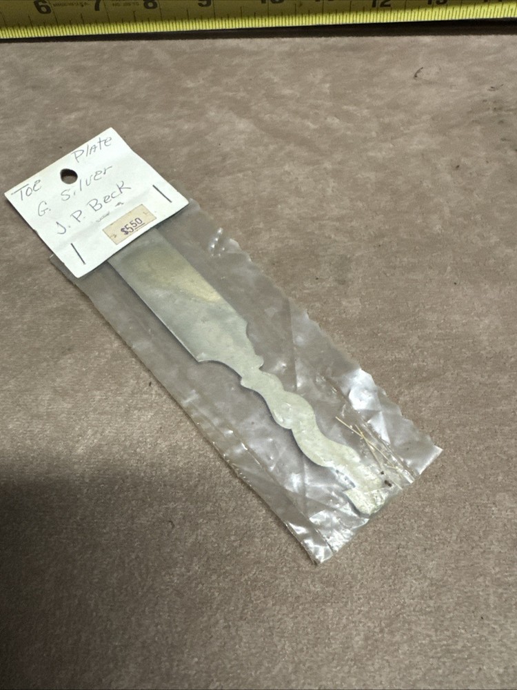 Toe Plate German Silver JP Beck