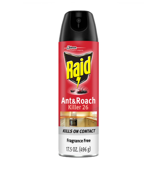 Raid® Ant & Roach Killer 26, Fragrance-free Bug Spray, 17.5 Fl. Oz. Multi Count.