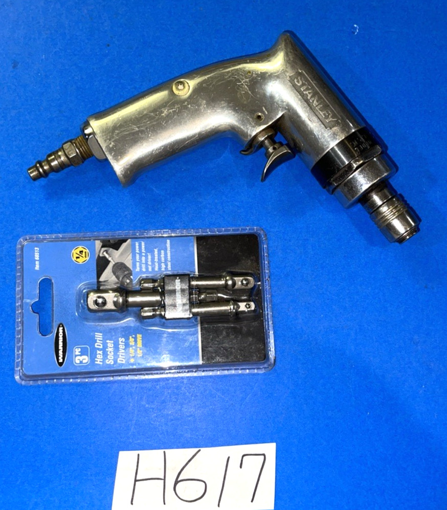 STANLEY TOOLS AIR TOOL 1/4 SHANK HEX BIT DRIVER AND MULTI DRIVE SOCKET BITS