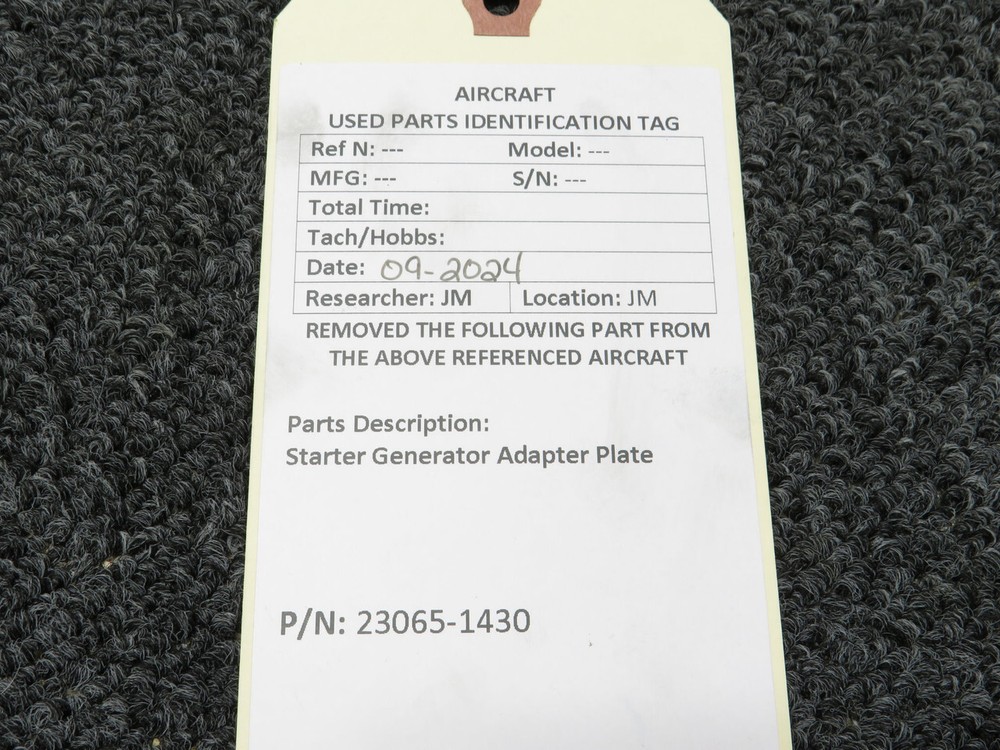 23065-1430 Starter Generator Adapter Plate
