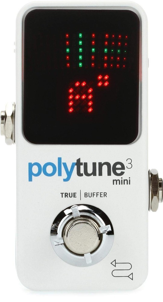 TC Electronic POLYTUNE 3 MINI Tiny Polyphonic Tuner with Multiple Tuning Mode...
